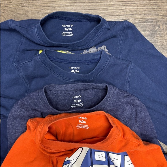 Carter's Set of four 3T Constructionx2, “Little Brother” and Dino Train LSS. - Picture 4 of 13